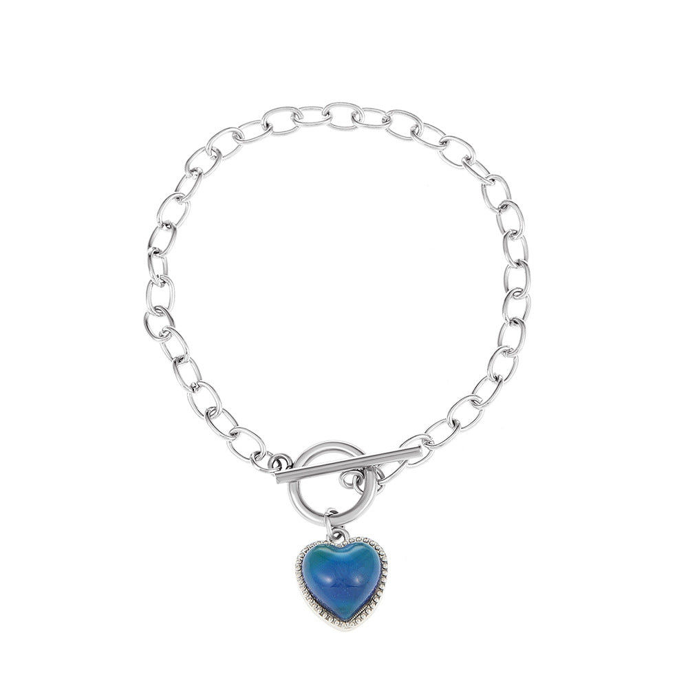 Pulsera Cobre Corazon Termocrómico al por mayor